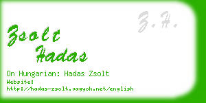 zsolt hadas business card